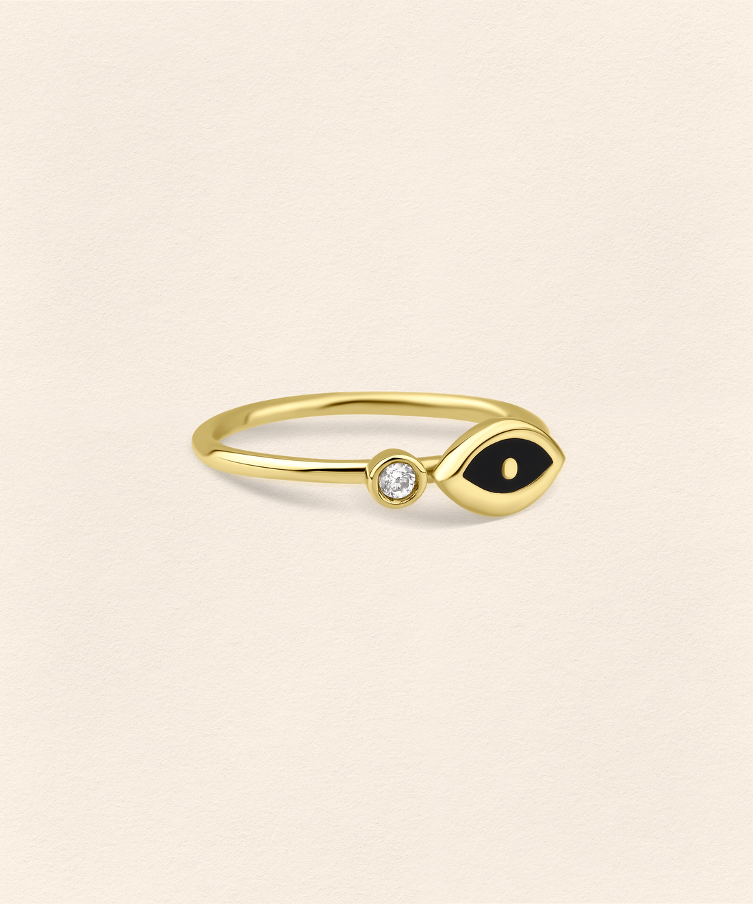 Eye Diamond Gold Ring