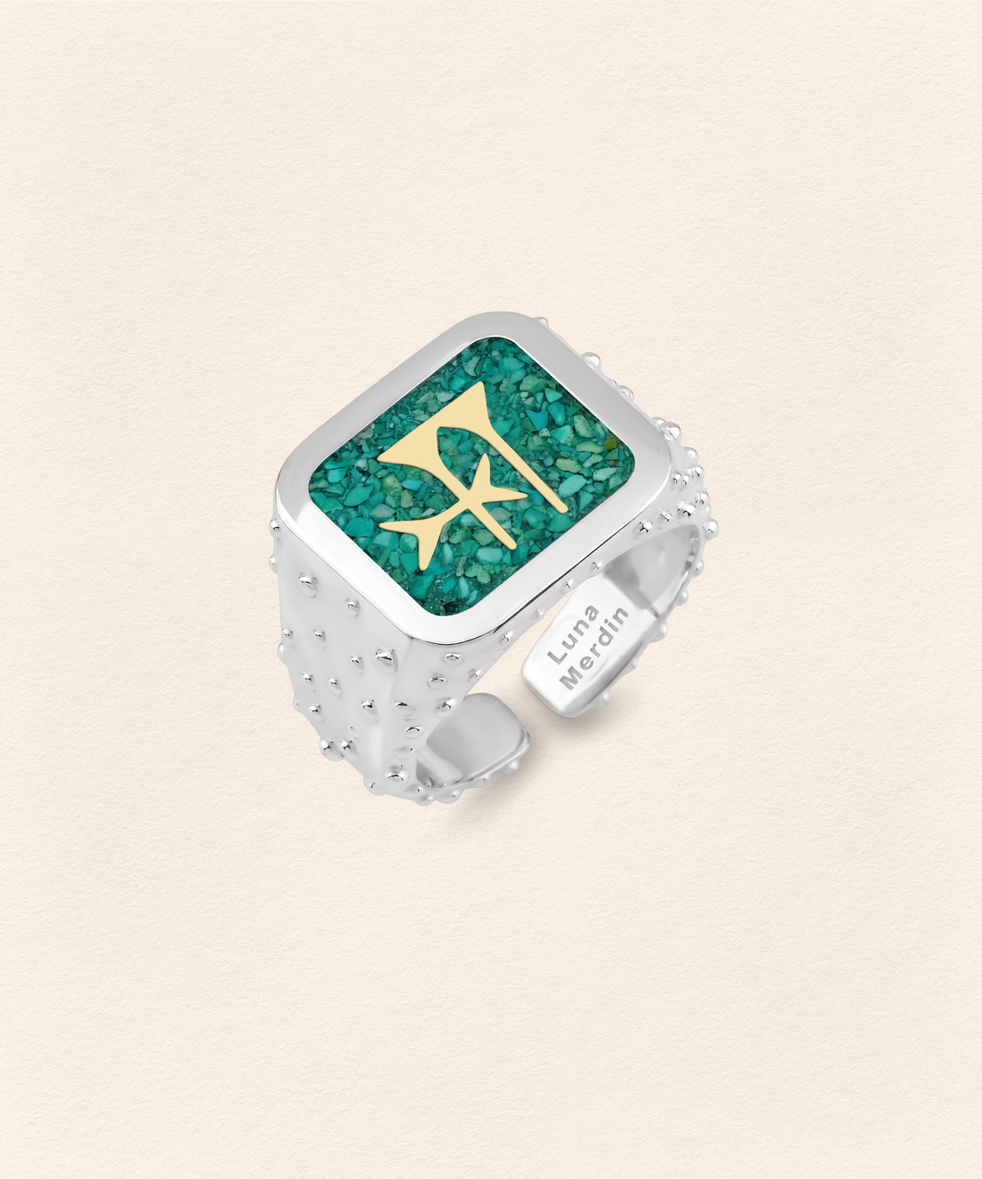 Sumerian Turquoise Freedom Ring