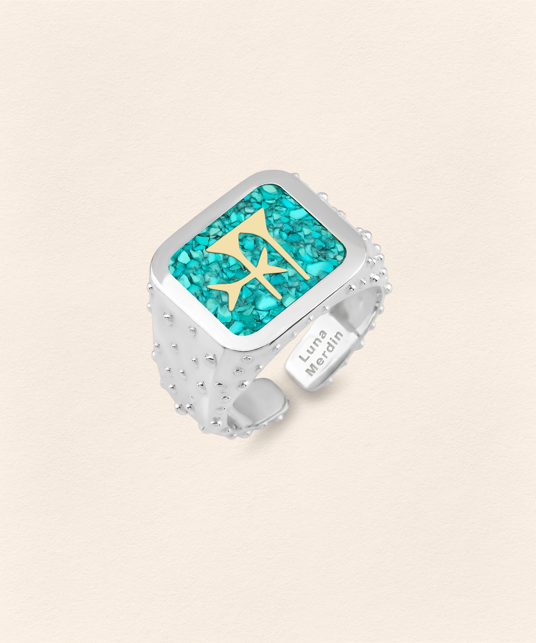 Sumerian Turquoise Freedom Ring