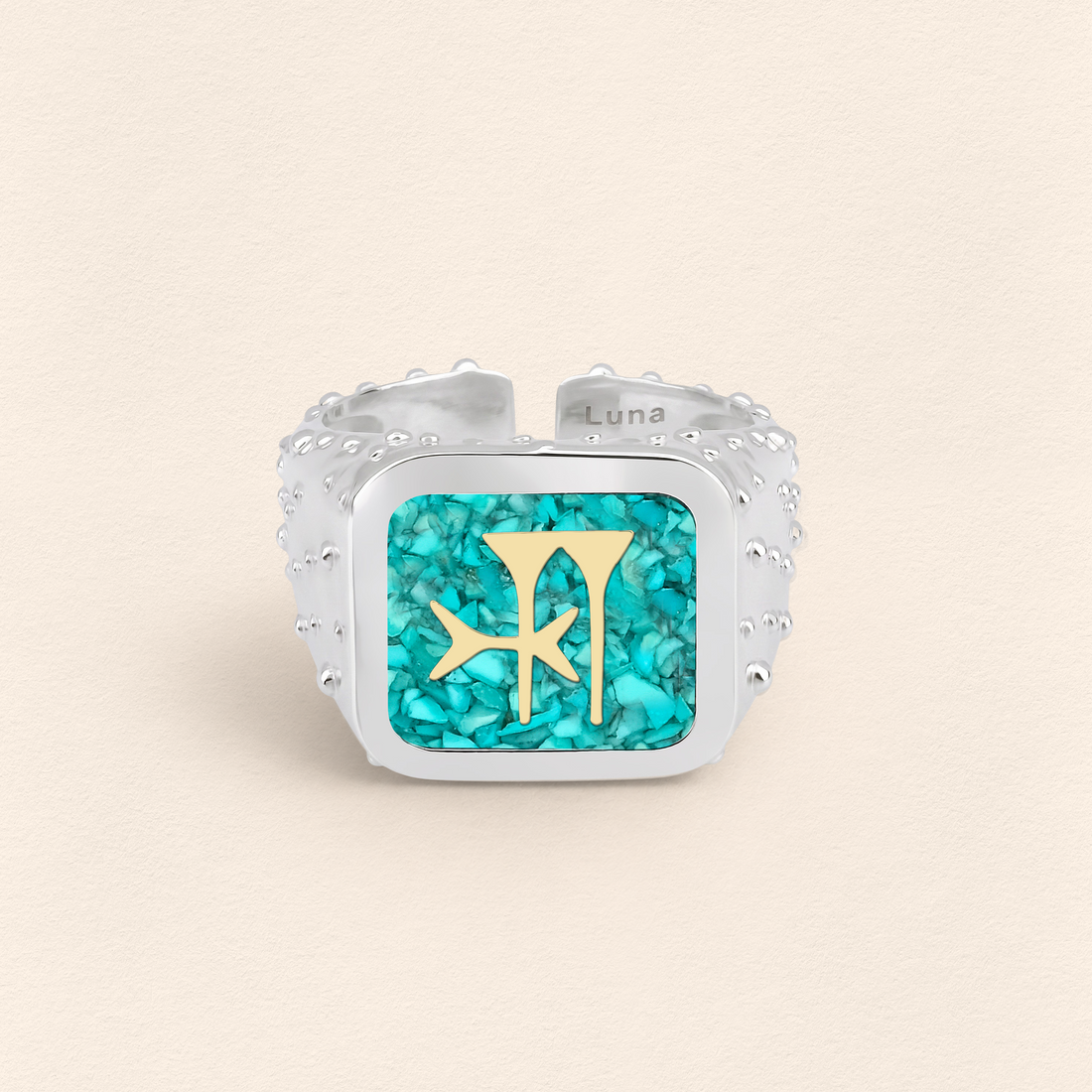 Sumerian Turquoise Freedom Ring