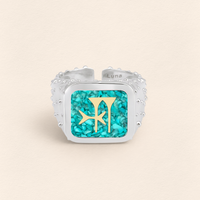 Sumerian Turquoise Freedom Ring