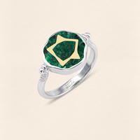 Sumerian Malachite Life Energy Small Ring