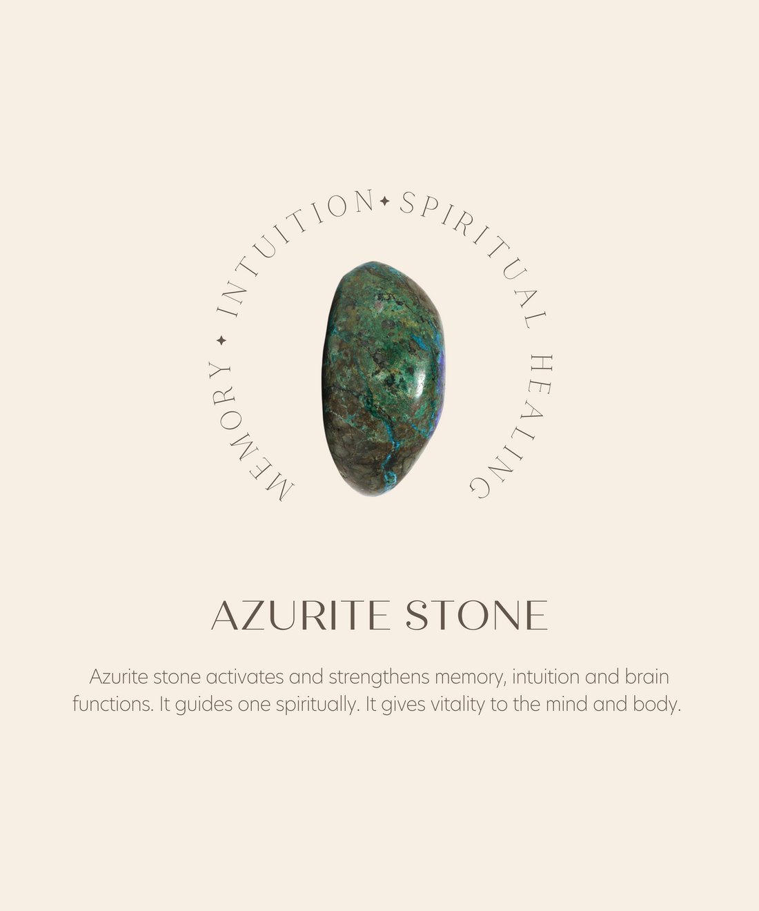 [COMMON] Sumerian Mosaic Azurite Energy of Life Unisex Earring Gold product detail
