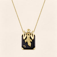 Birdman Onyx Gold Necklace