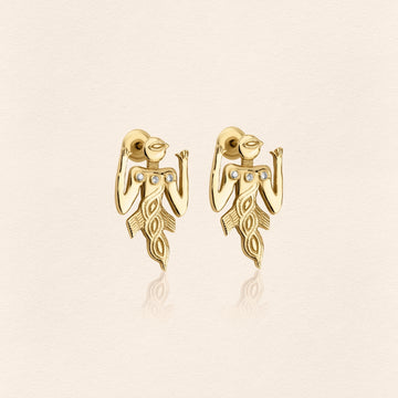 Birdman Gold Earrings