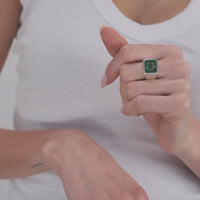 Sumerian Malachite Life Energy Ring