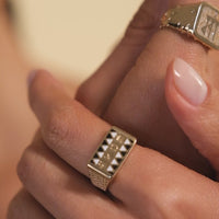 Sumerian Filigree Gold Ring