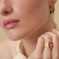 [WOMEN] Coral Bull Filigree Unisex Ring product detail