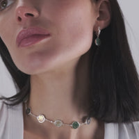 Sumerian Colorful Stone Mosaic Necklace