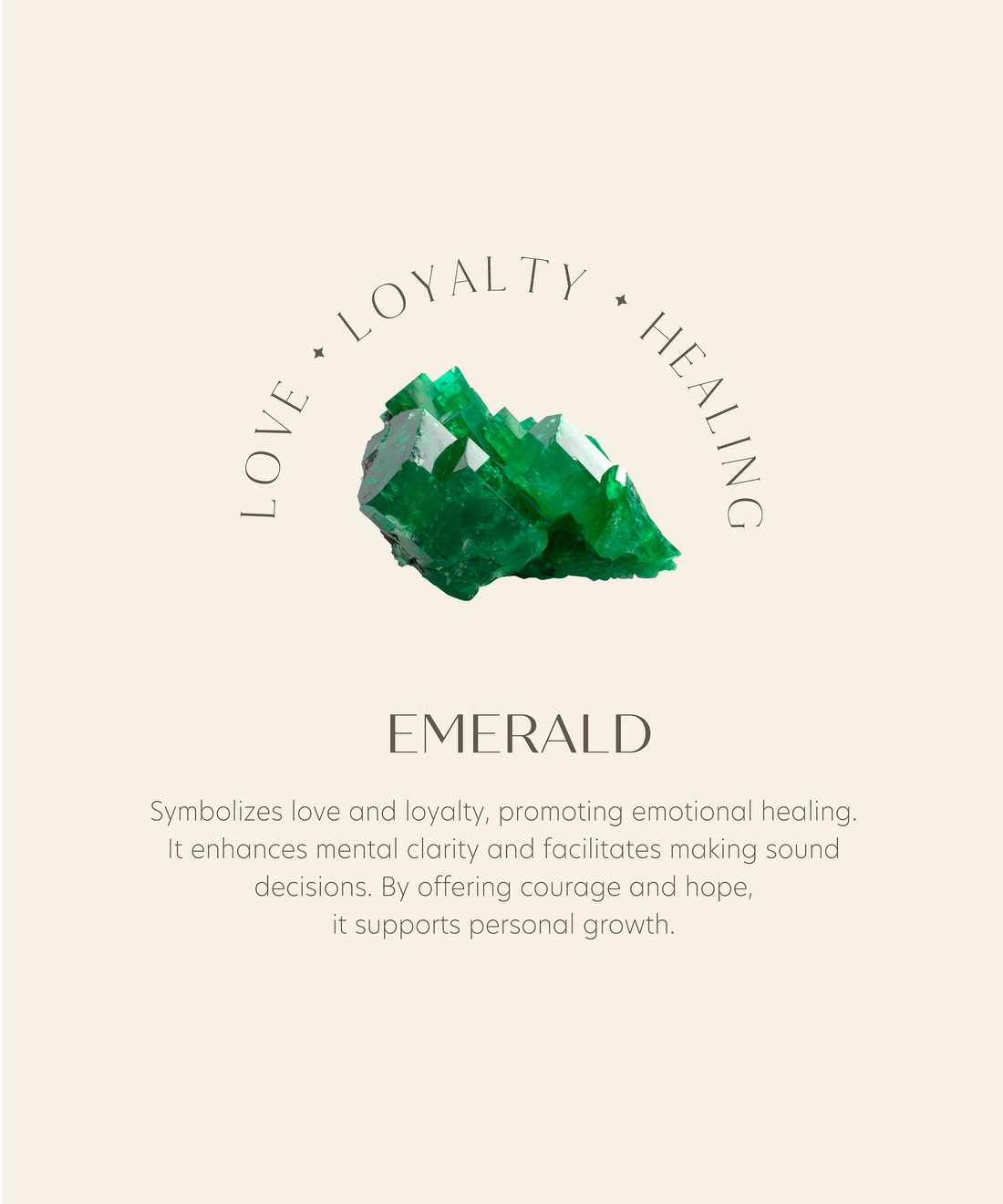 Assyrian Lion Large Emerald Piercing